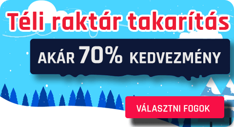 Raktárkisöprés akár -74%-os KEDVEZMÉNYEK! gallery main image
