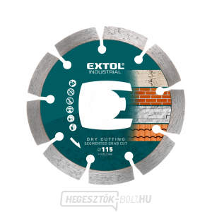 Gyémánt vágókorong szegmentált Grab Cut, 115x22,2mm Gyémánt vágókorong szegmentált Grab Cut, 115x22,2mm gallery main image