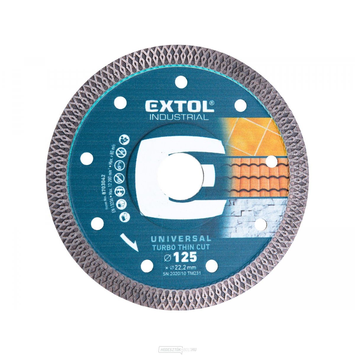 Gyémánt vágókorong turbó Thin Cut, 125x22,2mm
