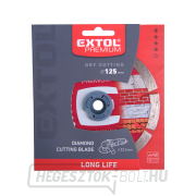 Gyémánt vágókorong szegmentált, hosszú élettartamú, 125x22,2mm Előnézet 