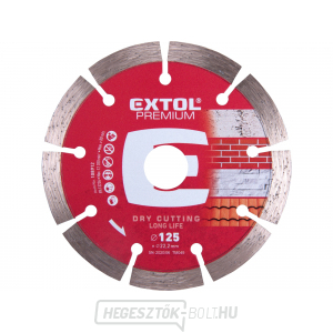 Gyémánt vágókorong szegmentált, hosszú élettartamú, 125x22,2mm Gyémánt vágókorong szegmentált, hosszú élettartamú, 125x22,2mm gallery main image