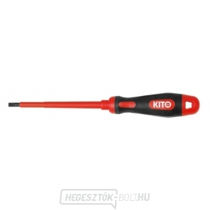 Villanyszerelő lapos fejű csavarhúzó, (-) 5,5x125mm, 61CrV5 Villanyszerelő lapos fejű csavarhúzó, (-) 5,5x125mm, 61CrV5 gallery main image