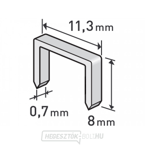 Clips, 8mm - 1000db