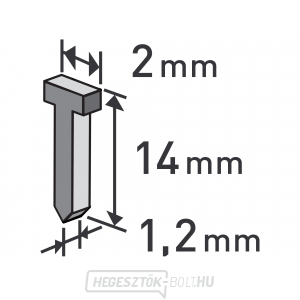 Szögek, 14mm - 1000db