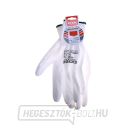 Poliészter kesztyű PU - 10-es méret (fehér) Előnézet 