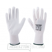 Poliészter kesztyű PU - 11-es méret (fehér) Poliészter kesztyű PU - 11-es méret (fehér) gallery main image