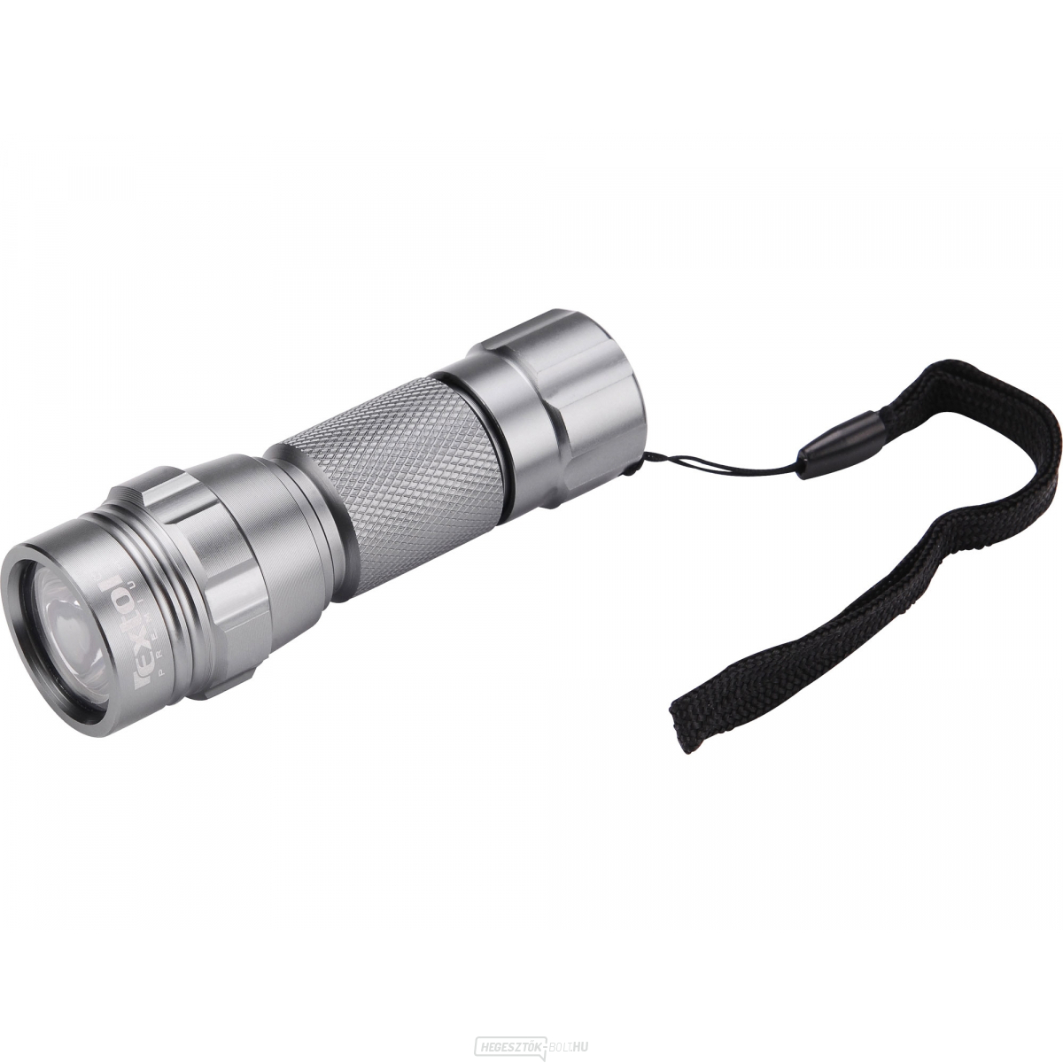 Fém zseblámpa kis LED izzóval, 1x AA