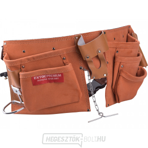 Bőr szerszámöv, 9 zsebbel Bőr szerszámöv, 9 zsebbel gallery main image