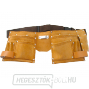 Bőr szerszámöv, 10 zsebbel Bőr szerszámöv, 10 zsebbel gallery main image