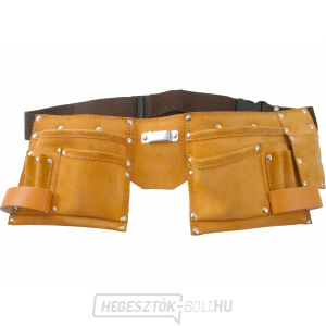 Bőr szerszámöv, 10 zsebbel Bőr szerszámöv, 10 zsebbel gallery main image