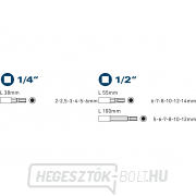 18 darabos inbuszkulcs-készlet 4700008 Előnézet 