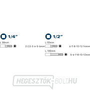 18 darabos inbuszkulcs-készlet 4700008 Előnézet 