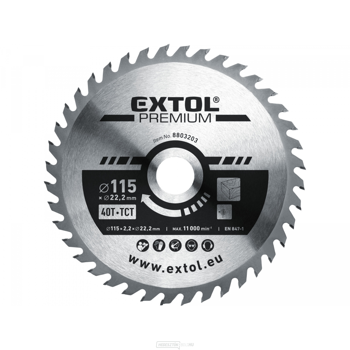 Fűrészlap SK pengékkel 115x1,3x22,2mm, 40T