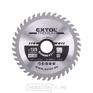 Fűrészlap SK pengékkel 125x1,3x22,2mm, 40T Fűrészlap SK pengékkel 125x1,3x22,2mm, 40T gallery main image