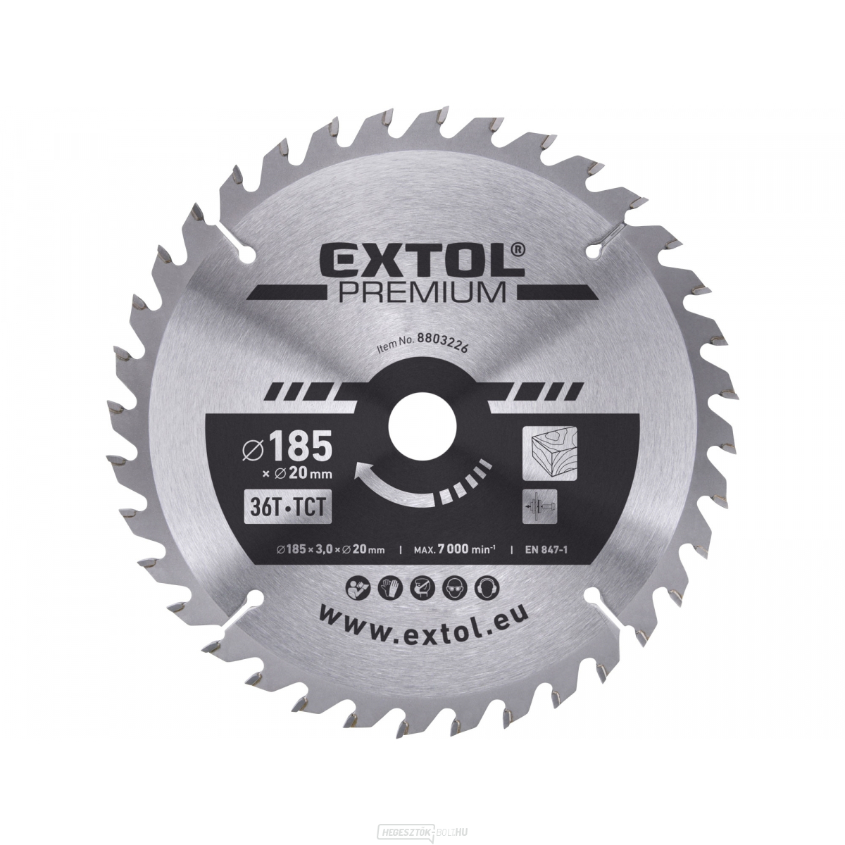 Fűrészlap SK pengékkel 185x2,2x20mm, 36T