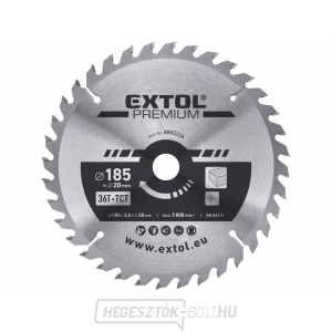Fűrészlap SK pengékkel 185x2,2x20mm, 36T Fűrészlap SK pengékkel 185x2,2x20mm, 36T gallery main image