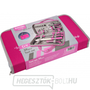 Szerszámkészlet, rózsaszín, CrV - 39db náhled