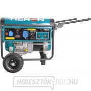 Elektromos generátor hegesztőgéppel Heron 220A, benzin 14HP/5,5kW Előnézet 