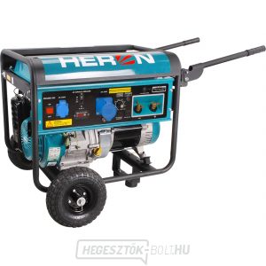 Elektromos generátor hegesztőgéppel Heron 220A, benzin 14HP/5,5kW Elektromos generátor hegesztőgéppel Heron 220A, benzin 14HP/5,5kW gallery main image
