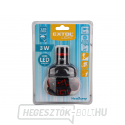 Fejlámpa 120lm CREE, 3W CREE LED, ZOOM funkció, 3x AAA Előnézet 