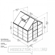 Polikarbonát üvegház Palram hybrid 6x6 Előnézet 