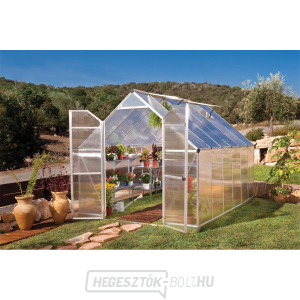 Polikarbonát üvegház Essence 8x12 ezüst Polikarbonát üvegház Essence 8x12 ezüst gallery main image