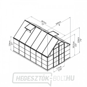Polikarbonát üvegház Balance 8x12 ezüst Polikarbonát üvegház Balance 8x12 ezüst náhled