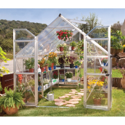 Polikarbonát üvegház Balance 8x12 ezüst náhled