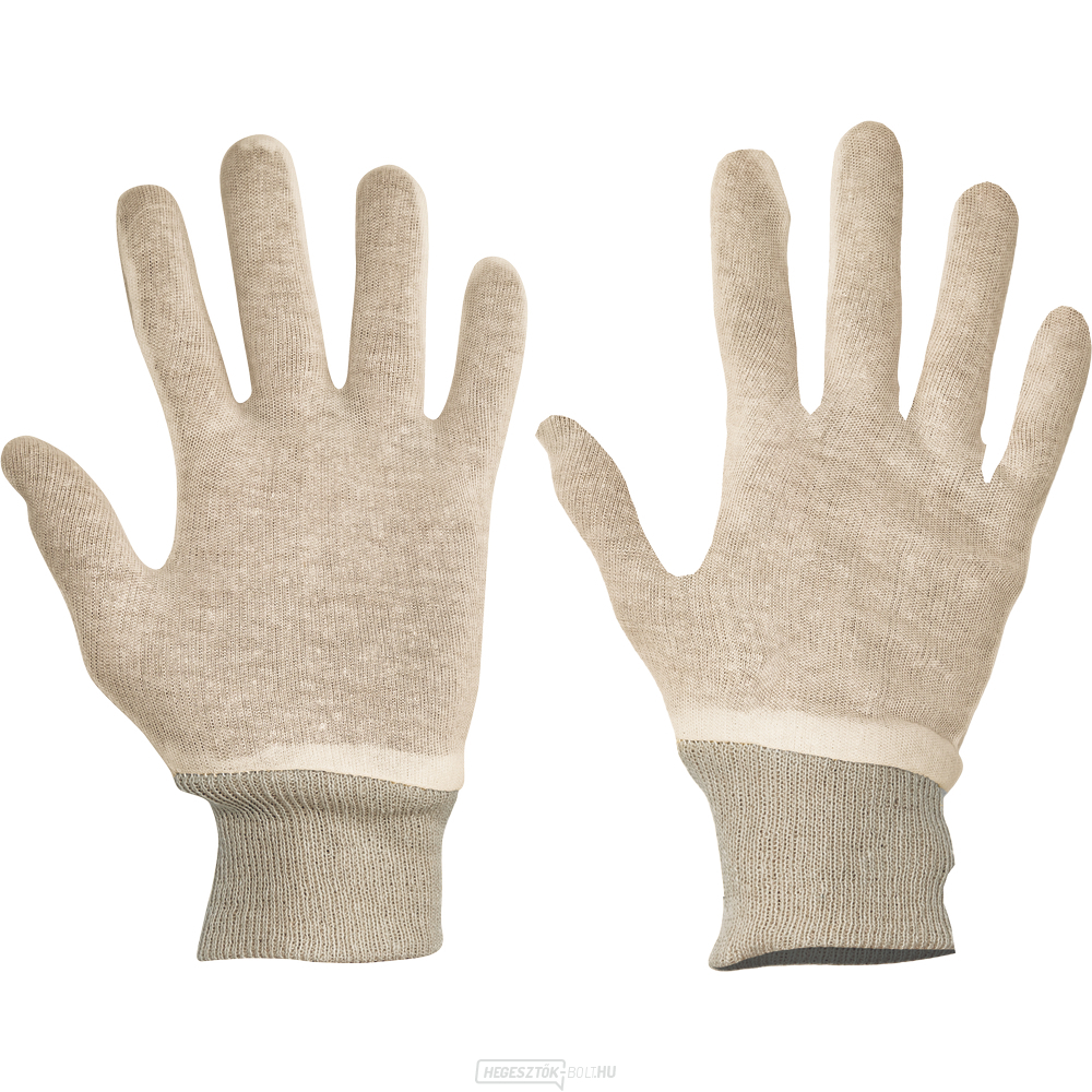 TIT Pamutkesztyű rugalmas mandzsettával - 10-es méret