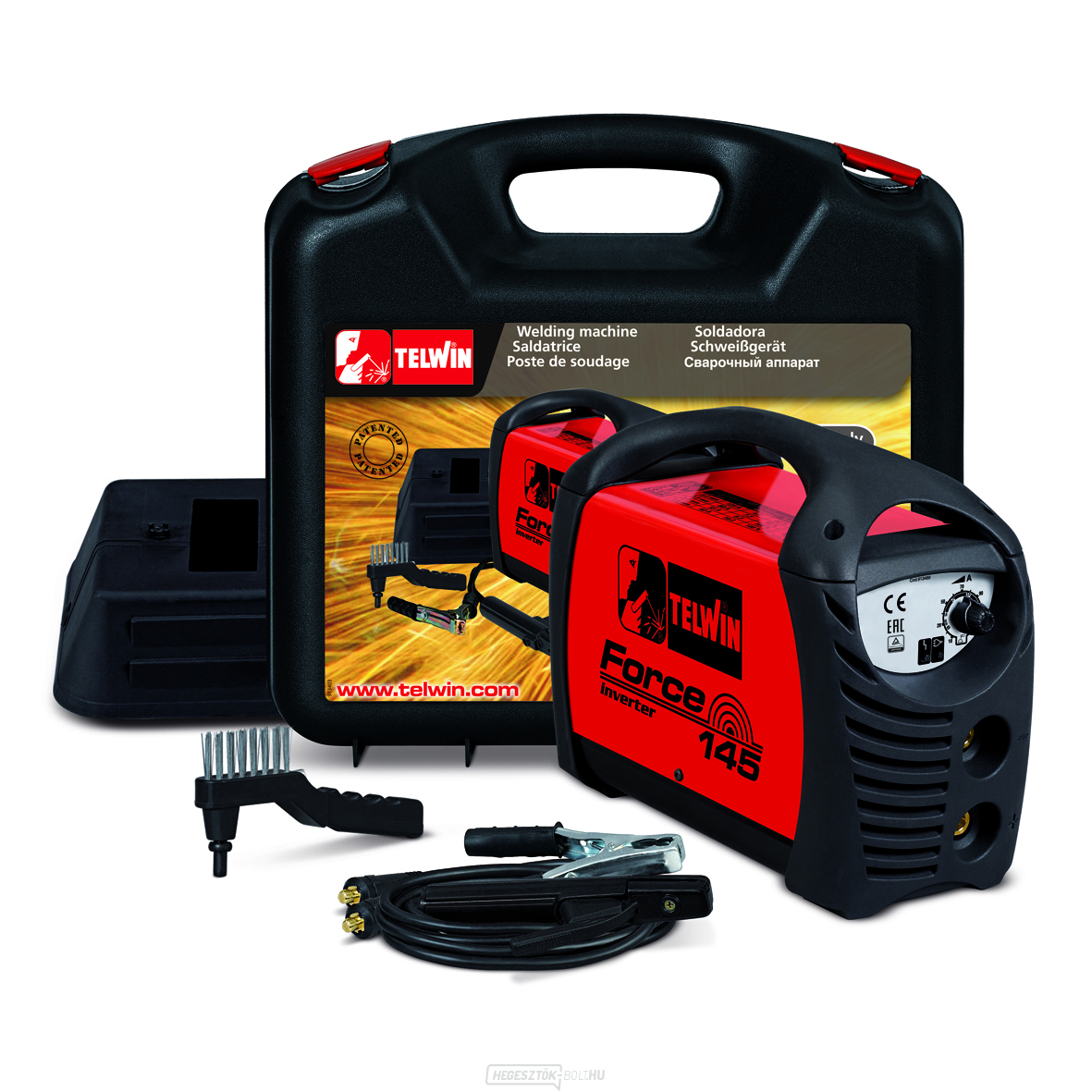Telwin Force 145 hegesztő inverter tartozékokkal