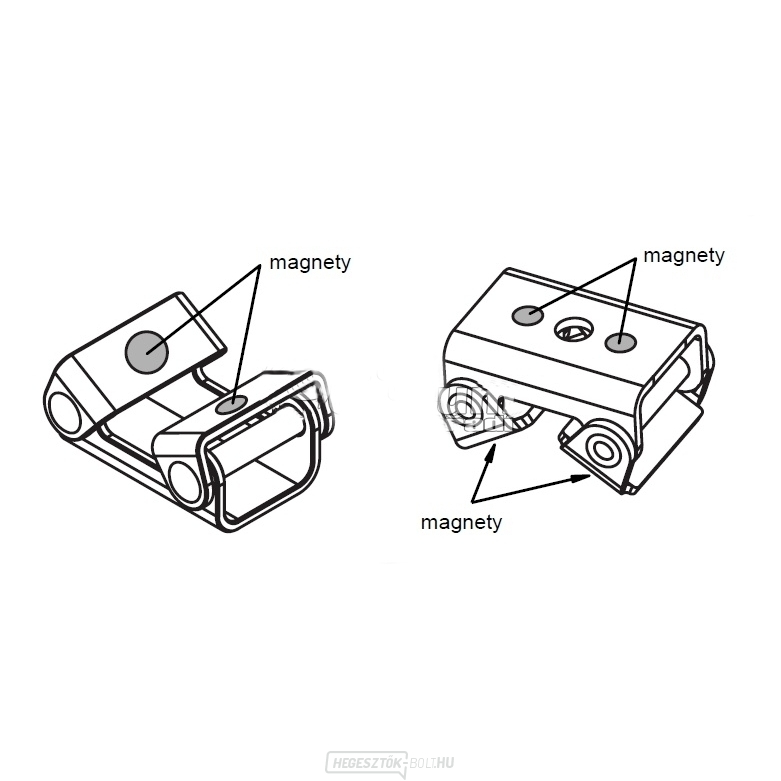 Mágneses alátét V-PAD, M10 / UF, UE, UG