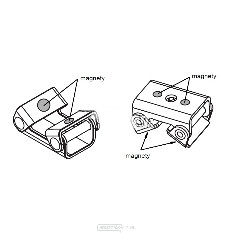 Mágneses alátétek V-PAD, M10 / UF, UE, UG