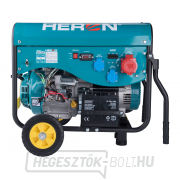 Benzin és elektromos generátor HERON (LGP/NG) 13HP/5,5kW (400V) 2x2kW (230V), elektromos indítással. Előnézet 