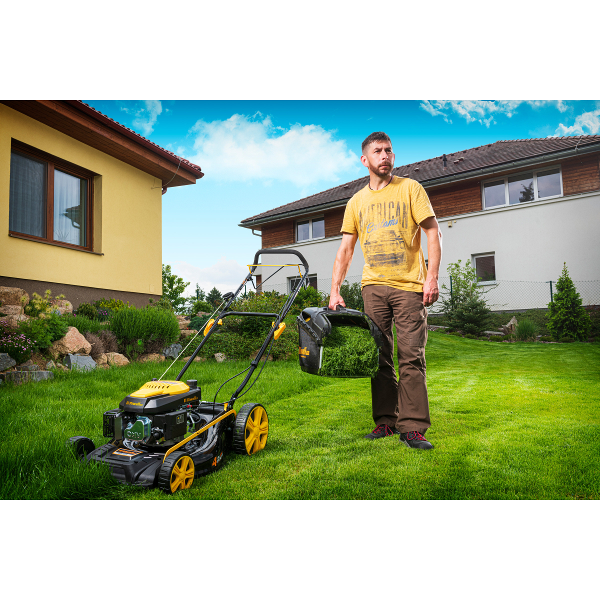 Riwall PRO RPM 5135 benzines fűnyíró 4 az 1-ben hajtással Előnézet 
