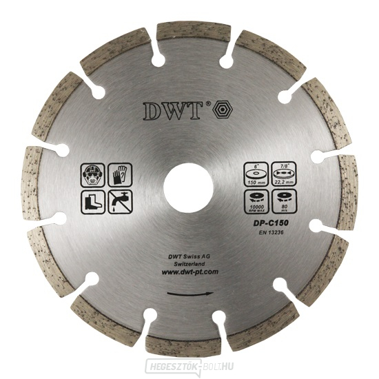 Gyémánt szegmentált tárcsa 180 mm (csiszolóanyagok)