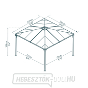Palermo 3600 - kerti alumínium pavilon náhled