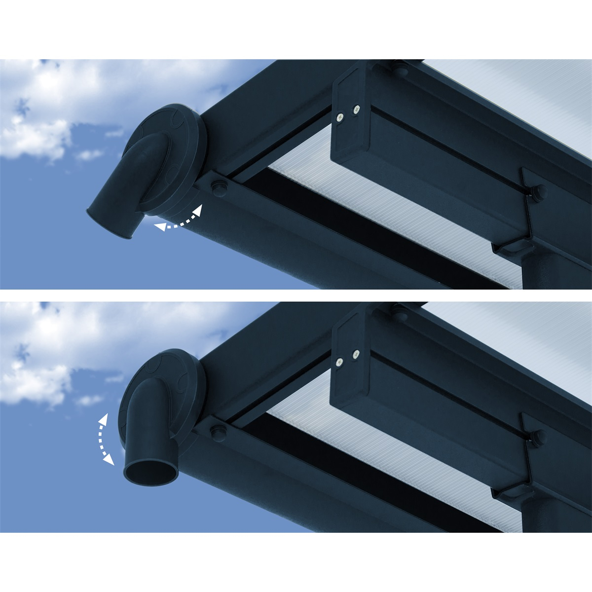 Sierra 4200 szürke 3 x 4,25 - alumínium (előregyártott) pergola Előnézet 