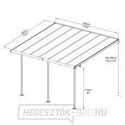 Sierra 4200 szürke 3 x 4,25 - alumínium (előregyártott) pergola náhled