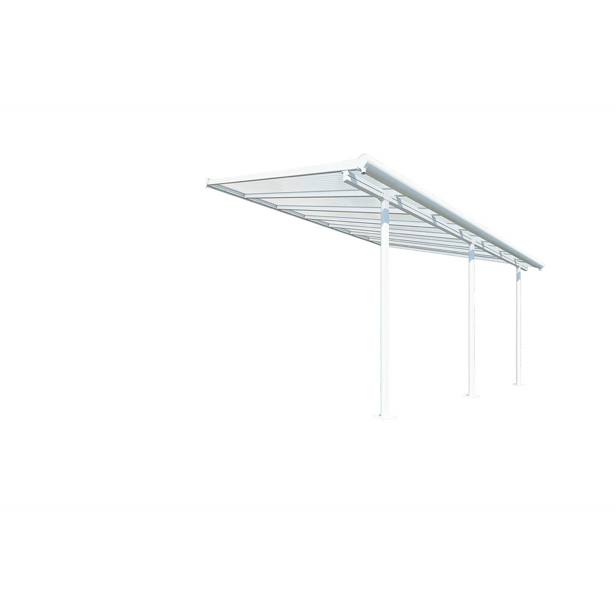 Sierra 4200 fehér 3 x 4,25 - alumínium (előregyártott) pergola Előnézet 