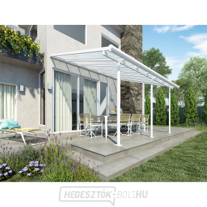 Sierra 4200 fehér 3 x 4,25 - alumínium (előregyártott) pergola