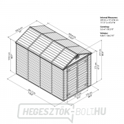 Tetőablak 6x10 barna - kertes ház Előnézet 