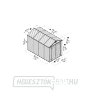 Tetőablak 6x10 barna - kertes ház Előnézet 