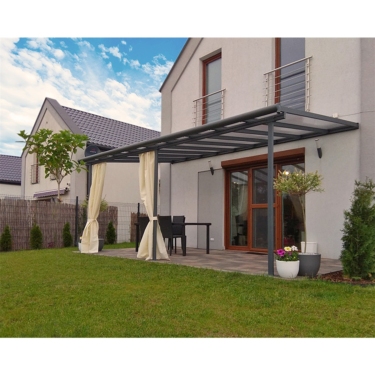 Sierra 5400 Antracit 3 x 5,46 - alumínium (összeszerelt) pergola Előnézet 