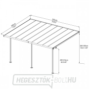 Sierra 5400 Antracit 3 x 5,46 - alumínium (összeszerelt) pergola náhled