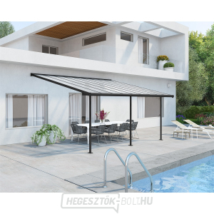 Sierra 5400 szürke 3 x 5,46 - alumínium (előre gyártott) pergola