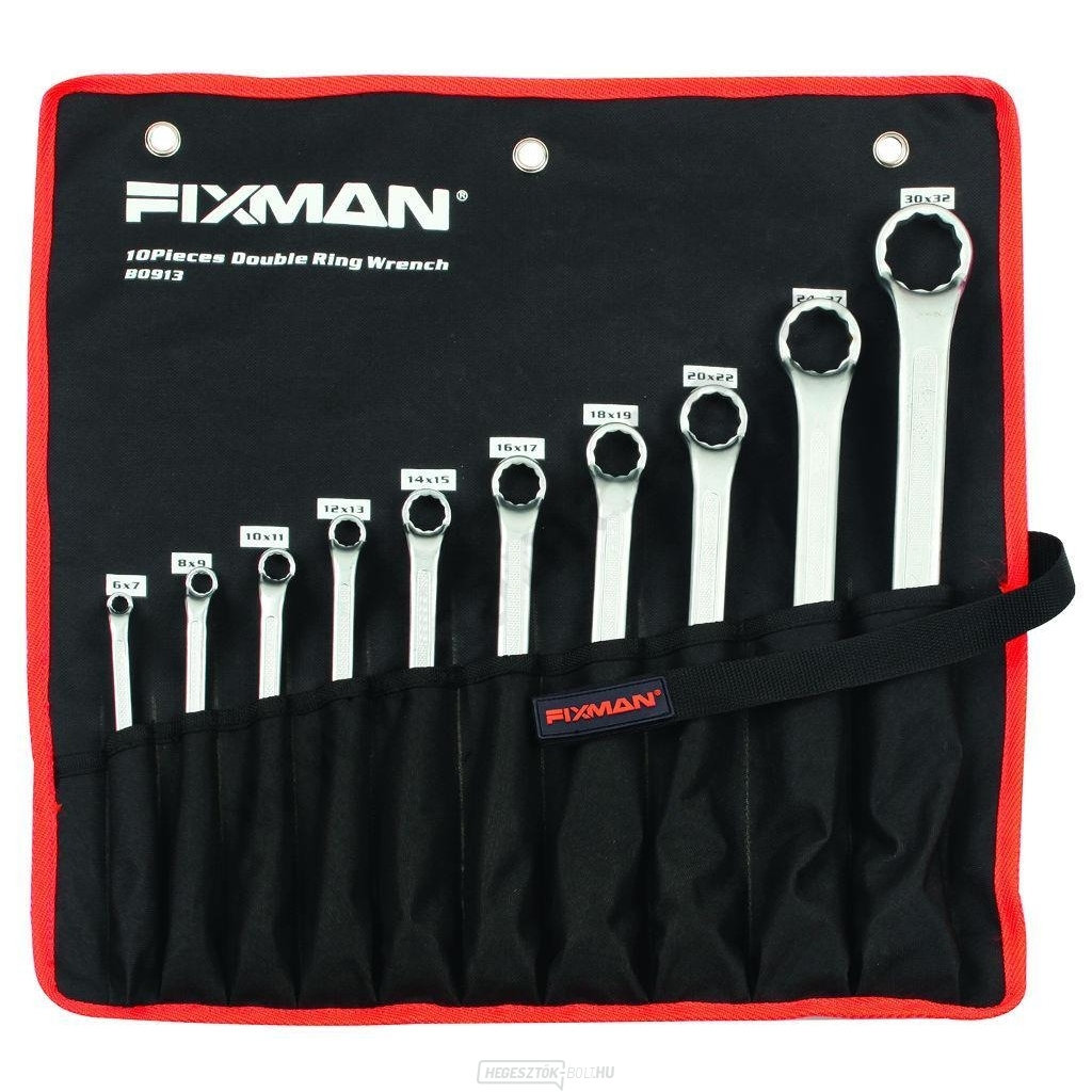 Készlet (10 db) FIXMAN B0913 eltolt szemeskulcsból