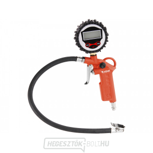 Gumiabroncs-felfújó berendezés nyomásmérővel Gumiabroncs-felfújó berendezés nyomásmérővel gallery main image
