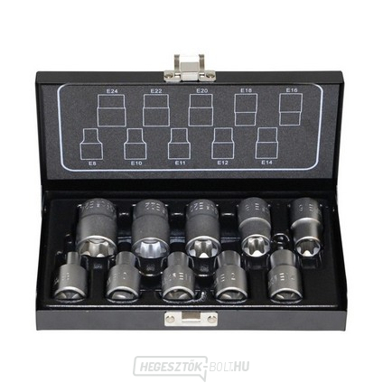 1/2" TRX dugókulcs készlet 10 darab (E8-E24)