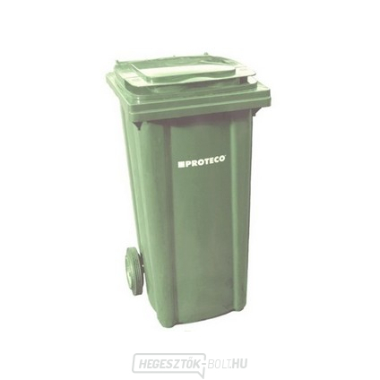 műanyag kuka 240 L zöld, kerekekkel