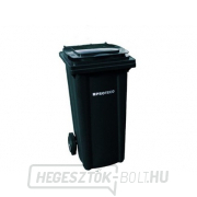 240 literes fekete műanyag kukák kerekekkel gallery main image